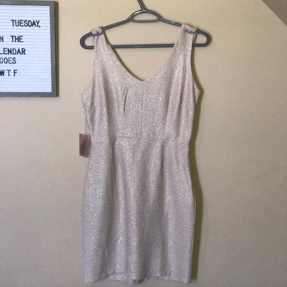 *SALE* Forever 21 Gold Dress - Picture 2 of 3